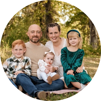 Andrea Carco, creator of Homeschool Tally, with her family